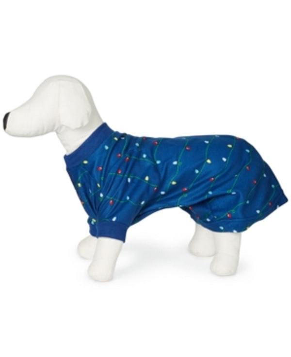 Family Pajamas Matching Pet Fleece holiday Pajamas Blue Size Small