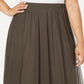 Alfani Women's Oasis Mesh Comfort Waist Midi Skirt Green Size 0X