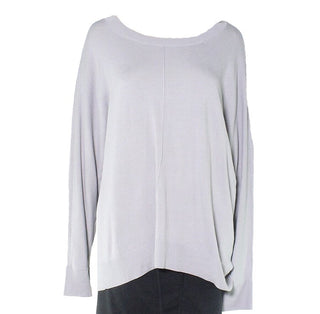 Alfani Women's Pintuck Knit Pullover Sweater Gray Size Small