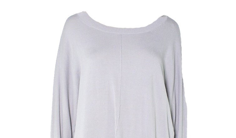 Alfani Women's Pintuck Knit Pullover Sweater Gray Size Small