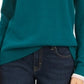 Charter Club Women's Fair Isle Sweater Green Size XX-Large