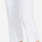 JM Collection Women's Cropped Zipper Trim Pants White Size -Petite S