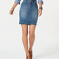Style & Co Women's Denim Skirt Blue Size 12 Petite