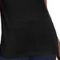 Karen Scott Women's Cotton Crochet Trim T-Shirt Black Size X-Small