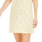 Charter Club Women's Cotton Printed Sleepshirt Nightgow ditsy dot Yellow  Size Medium