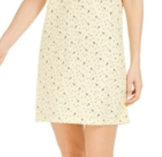 Charter Club Women's Cotton Printed Sleepshirt Nightgow ditsy dot Yellow  Size Medium