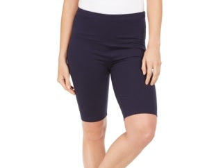 Style & Co Women's Yoga Bike Shorts Industrial industrial Blue Size X-Large