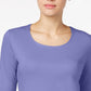 Karen Scott Women's Scoop Neck Top In Purple Size Small