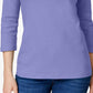 Karen Scott Women's Scoop Neck Top In Purple Size Small