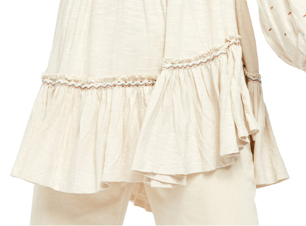 Free People Women's Much Love Tunic White Size Large