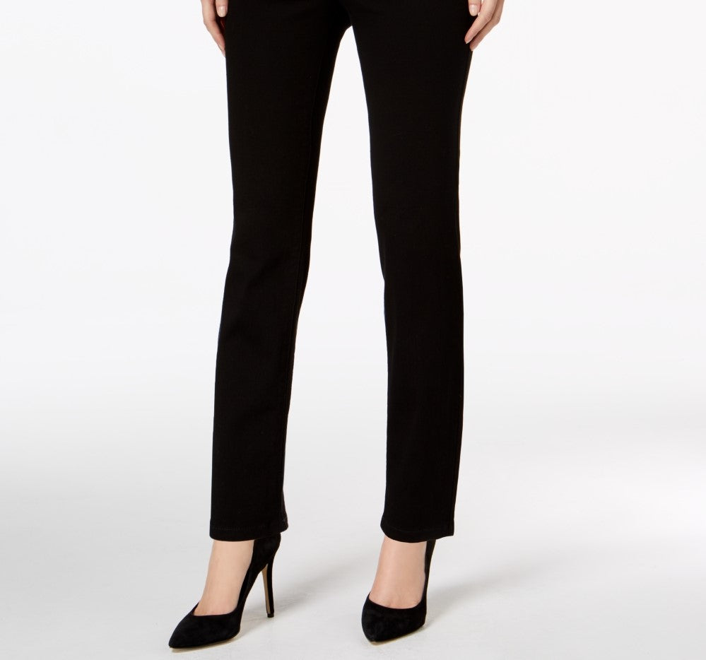 Charter Club Women's Cambridge Pull-On Slim Jeans Black Size 16/S