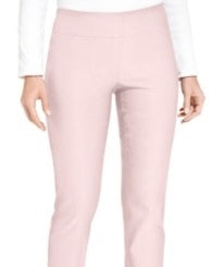 Charter Club Women's Cambridge Tummy Control Slim Leg Pants Pink Size 2P
