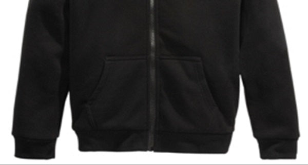 Epic Threads Big Boy's Fleece Lined Full Zip Hoodie Black Size Small