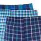 Hanes Boy's Underwear 3 Pack Platinum Comfort Soft Plaid Boxers Blue Size M