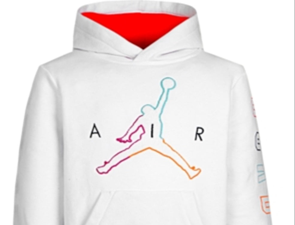 Jordan Women's Future of Flight Grade School Hoodies White Size Small