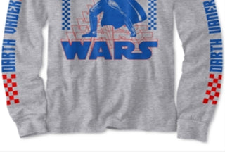 Star Wars Big Boy's Sith Lord Vader T-Shirt Gray Size Medium