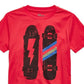 Epic Threads Big Boy's Skateboard Bolt T-Shirt Red Size Large