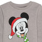 Disney Little Boy's Mickey Mouse Holiday Sweatshirt Gray Size 7