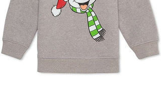 Disney Little Boy's Mickey Mouse Holiday Sweatshirt Gray Size 7