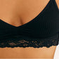Free People Women's Stevie Lace Trim Bralette Black Size M/L