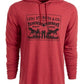 Levi's Men's Logo Hoodie crimson Red Size Large