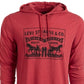 Levi's Men's Logo Hoodie crimson Red Size Large