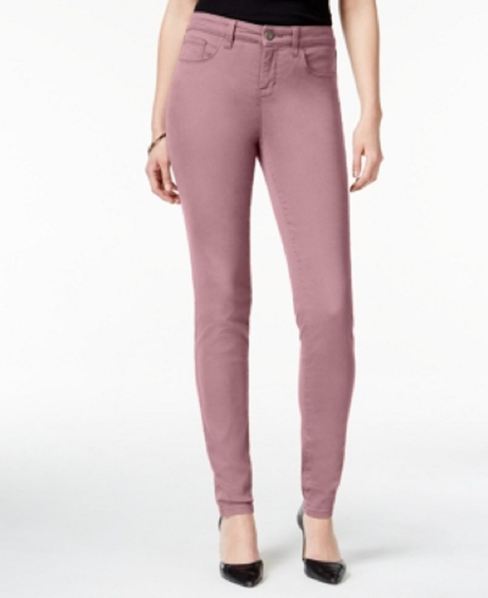 Style & Co. Women's Skinny Pants Purple Size 2 Petite