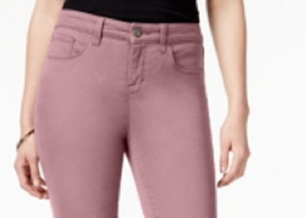 Style & Co. Women's Skinny Pants Purple Size 2 Petite