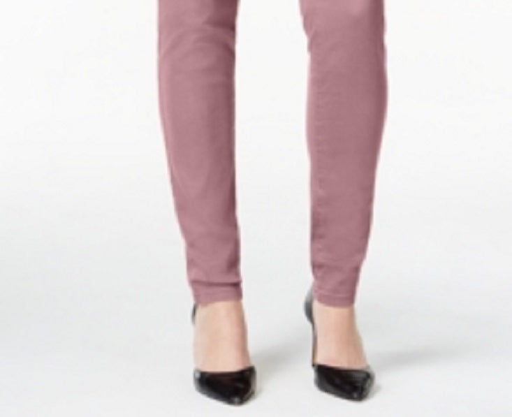 Style & Co. Women's Skinny Pants Purple Size 2 Petite