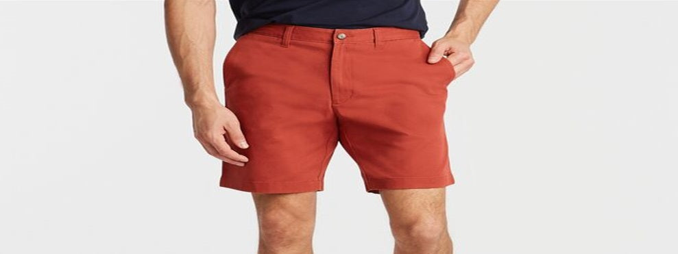 Nautica Men's Stretch Classic Fit Deck Shorts Red Size 30