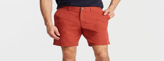 Nautica Men's Stretch Classic Fit Deck Shorts Red Size 30