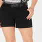 Style & Co Women's Belted Denim Shorts Black Size 4