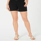 Style & Co Women's Belted Denim Shorts Black Size 4