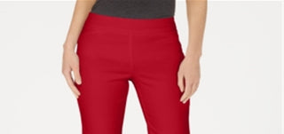 Charter Club Women's Pull On Bermuda Shorts Red Size Small