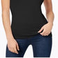 Maison Jules Women's Spaghetti Strap Tank Top Black Size X-Large