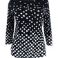NOSTOCK Charter Club Women's Button Shoulder Print Top Black Size Medium