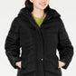 Madden Girl Junior's Hooded Maxi Puffer Coat Black Size Small