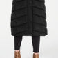 Madden Girl Junior's Hooded Maxi Puffer Coat Black Size Small