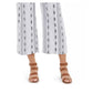 Style & Co Women's Cropped Jacquard Pants  White Size S