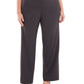 Calvin Klein Women's Plus Highline Straight Leg Pants Charcoal Size 24W