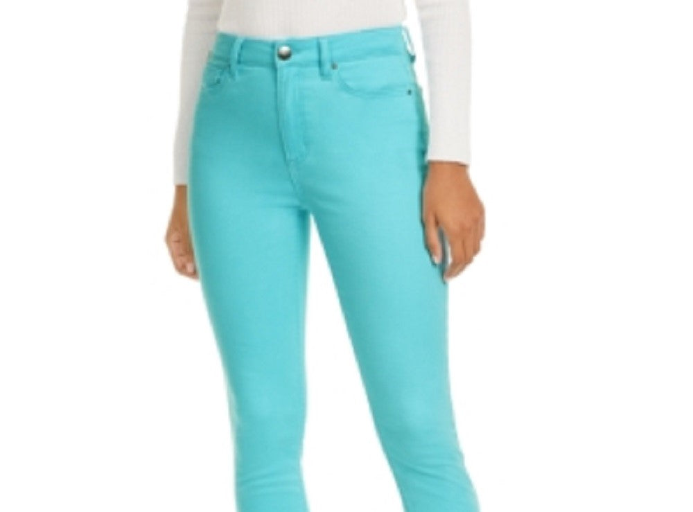 Tinseltown Junior's Neon Wash Skinny Jeans Blue Size 11