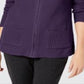 Karen Scott Women's Textured Zip Front Cardigan Purple Size X-Small