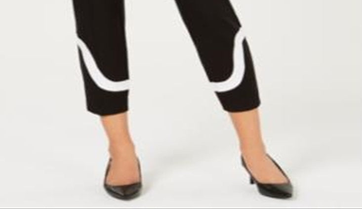 Alfani Women's Cropped Skinny Pants Black Size 8