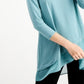 Alfani Women's Sheer Crossover Hem Tunic  Green Size XX-Large