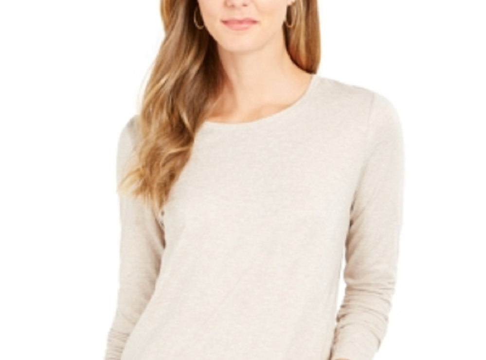 Style & Co. Women's Speckled Shimmer Top Brown Size XX-Large
