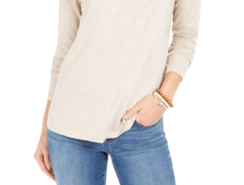 Style & Co. Women's Speckled Shimmer Top Brown Size XX-Large
