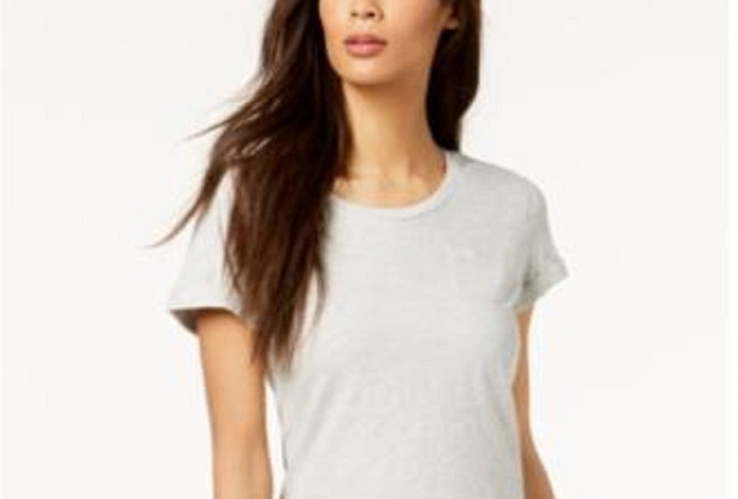 Style & Co. Women's Cotton Crew Neck T-Shirt Gray Size X-Small