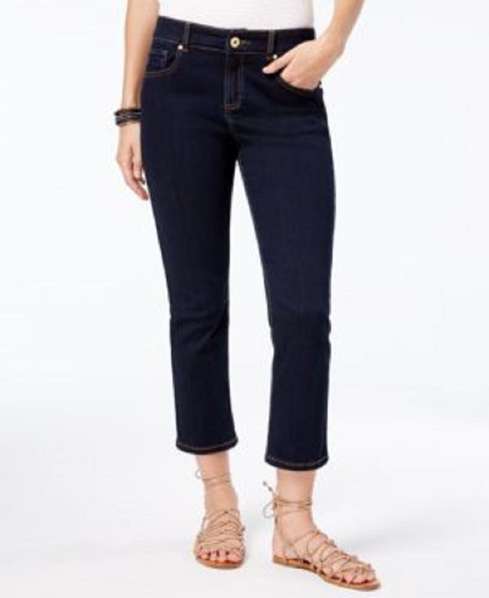 INC International Concepts Women's Cropped Skinny Leg Jeans Blue Size 0