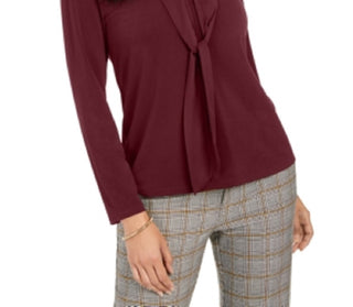 Charter Club Women's  Woven Tie Top Red Size X-Small