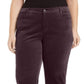 Charter Club Women's  Lexington Tummy Control Corduroy Jeans Red Size 28W